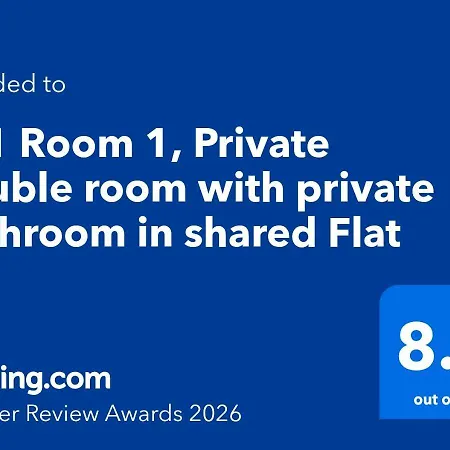 Accommodatie bij particulieren F11 1, Private Double With Private Bathroom In Shared Flat Msida